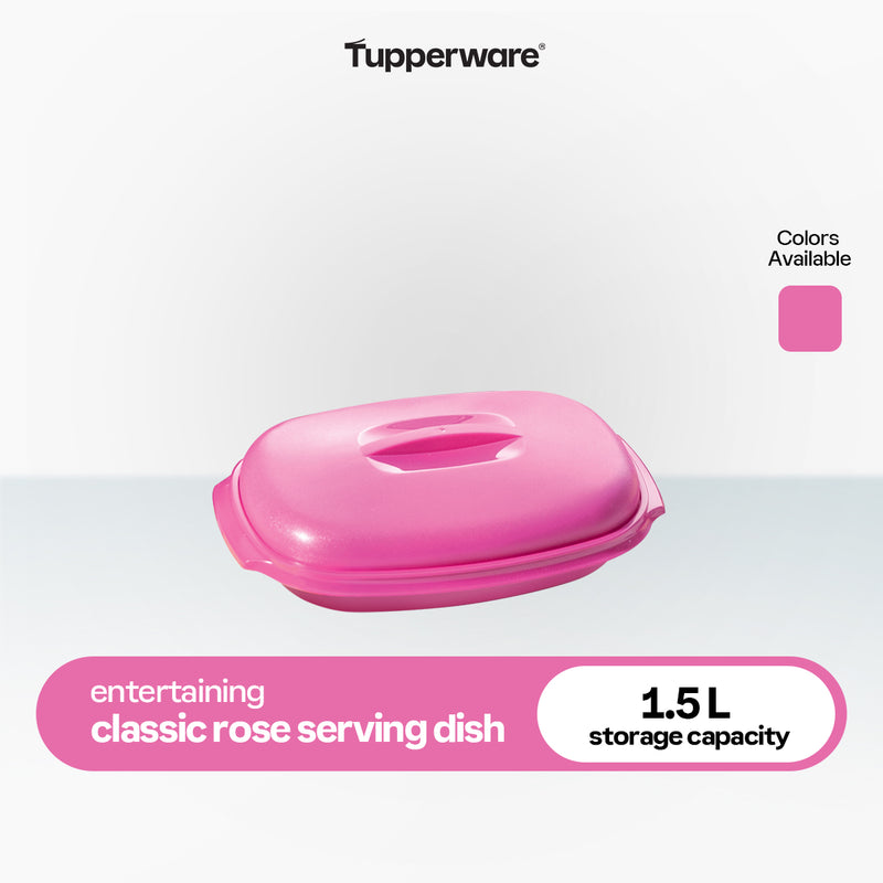 Tupperware Classic Rose Serving Dish