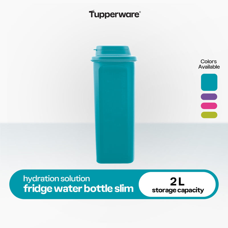 Tupperware 2L Fridge Water Bottle Slim