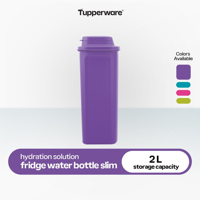 Tupperware 2L Fridge Water Bottle Slim