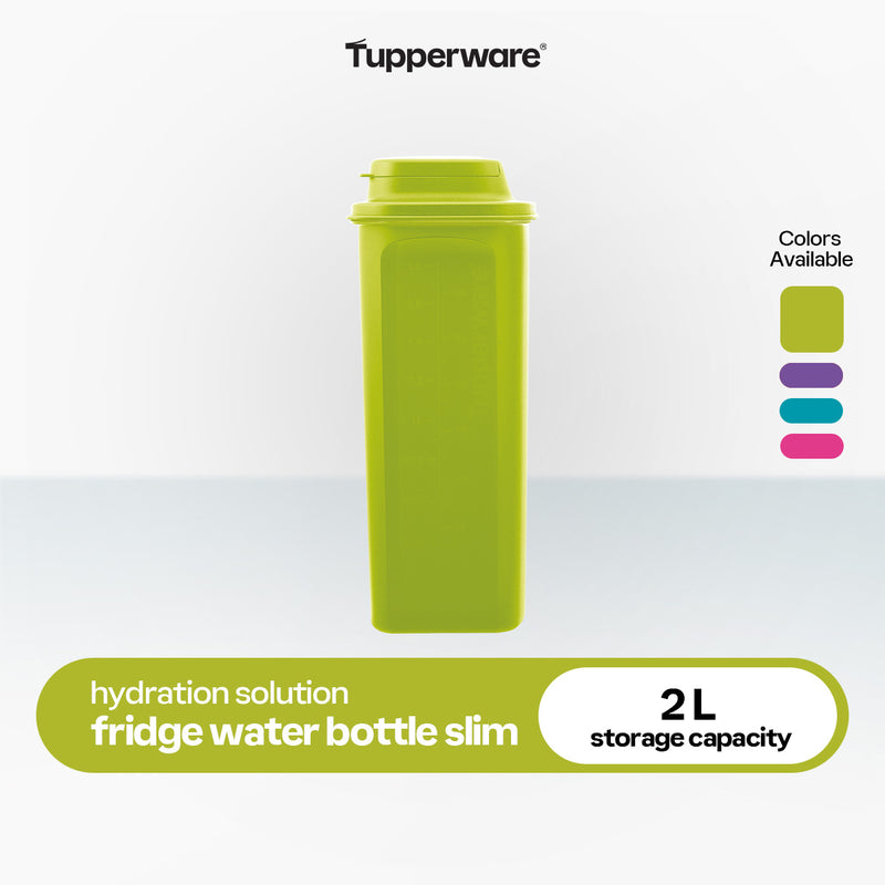 Tupperware 2L Fridge Water Bottle Slim