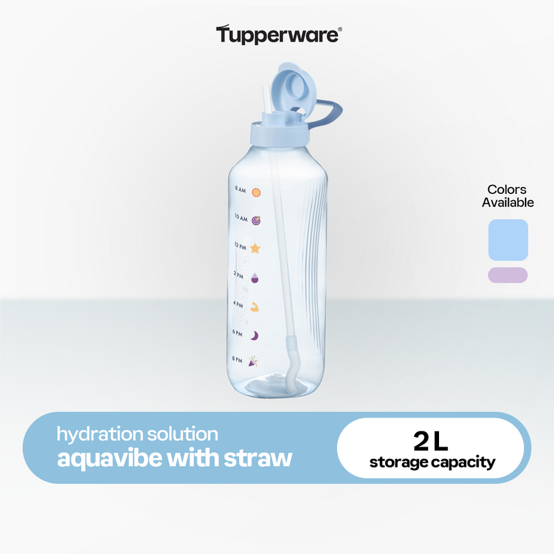 Tupperware AquaVibe 2L with Straw