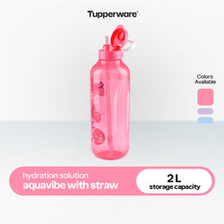 Tupperware AquaVibe 2L with Straw