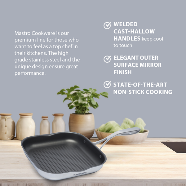 Tupperware Mastro Square Griddle Pan