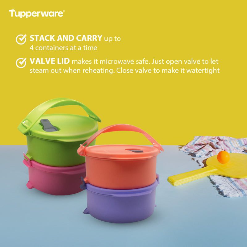 Tupperware Click To Go Round Small Reheatable