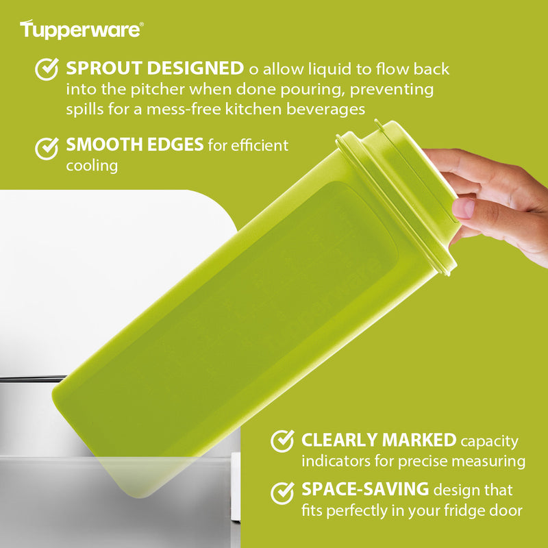 Tupperware 2L Fridge Water Bottle Slim