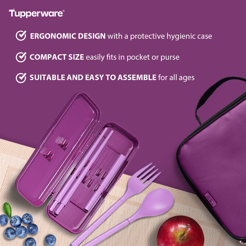 Tupperware Cutlery Set with Case