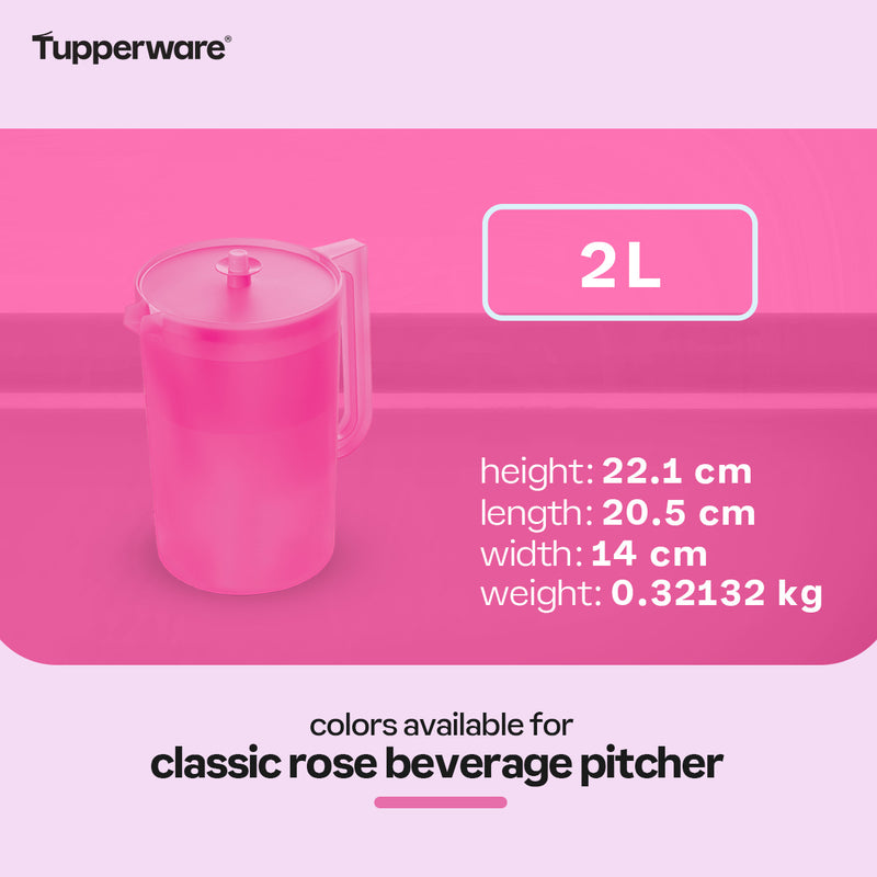 Tupperware Classic Rose Beverage Pitcher