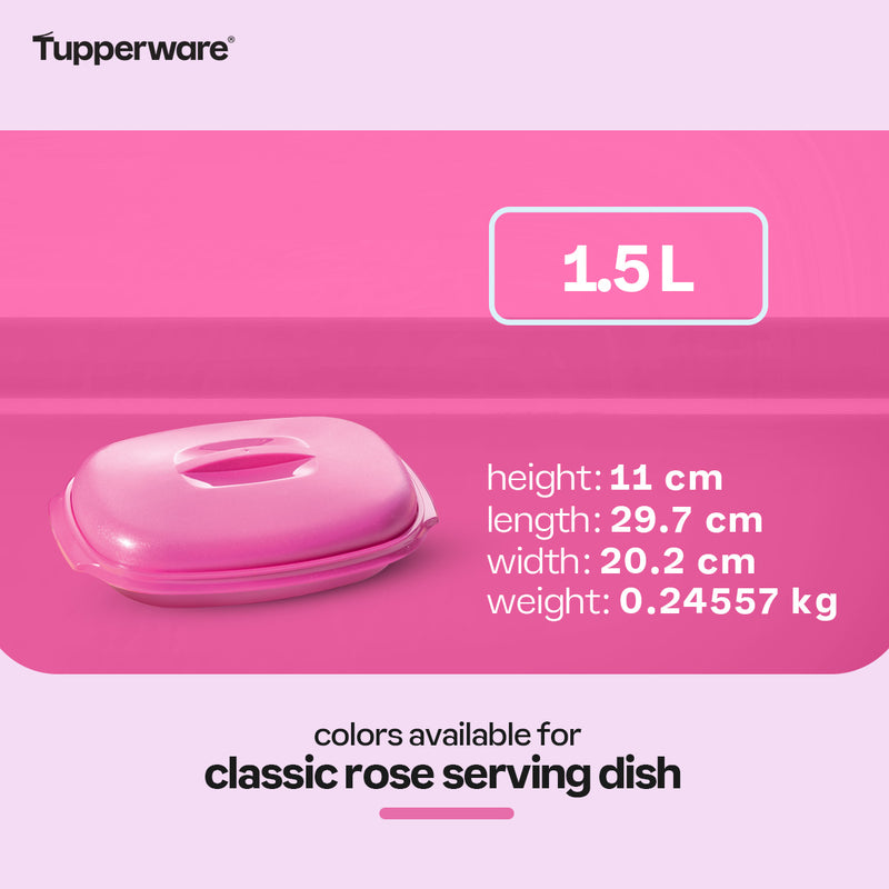 Tupperware Classic Rose Serving Dish