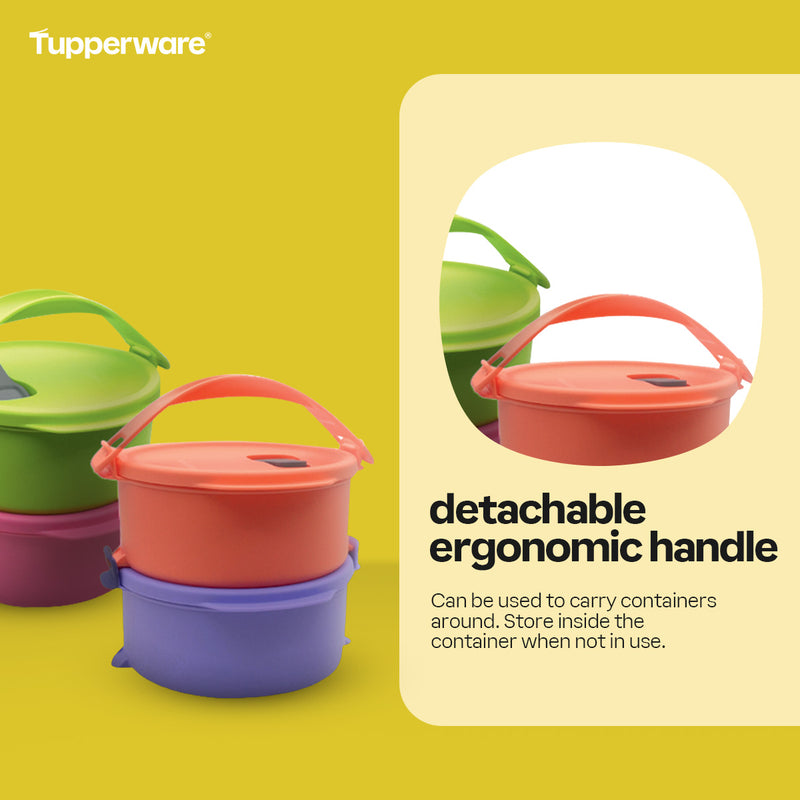 Tupperware Click To Go Round Small Reheatable