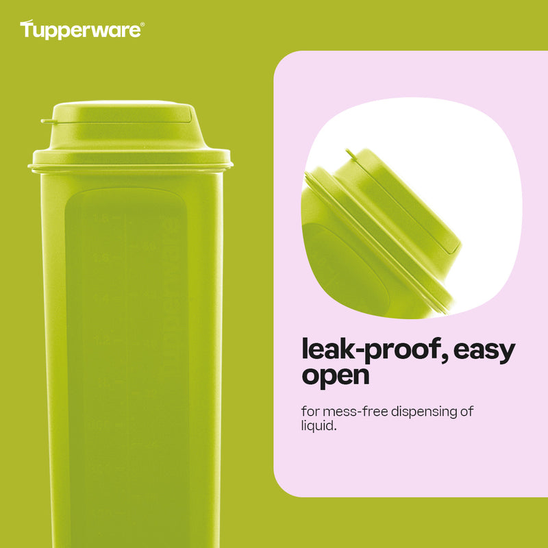 Tupperware 2L Fridge Water Bottle Slim