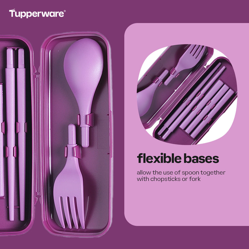 Tupperware Cutlery Set with Case