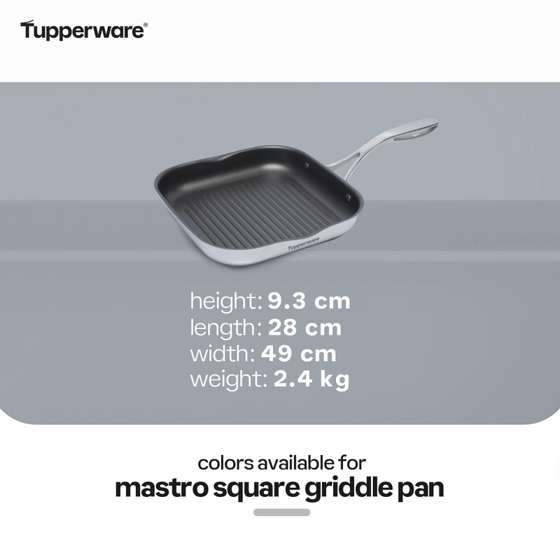 Tupperware Mastro Square Griddle Pan