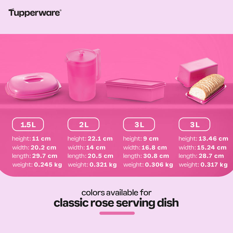 Tupperware Classic Rose Beverage Pitcher