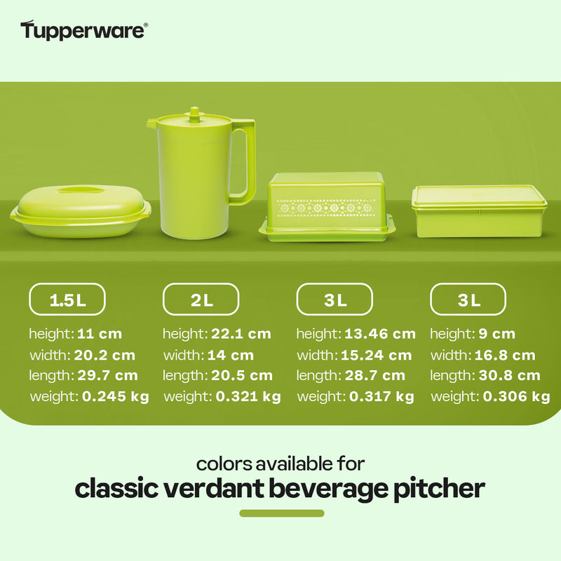 Tupperware Classic Verdant Beverage Pitcher