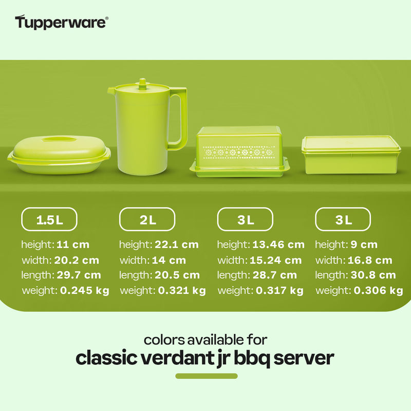 Tupperware Classic Verdant Bread Server with Etch