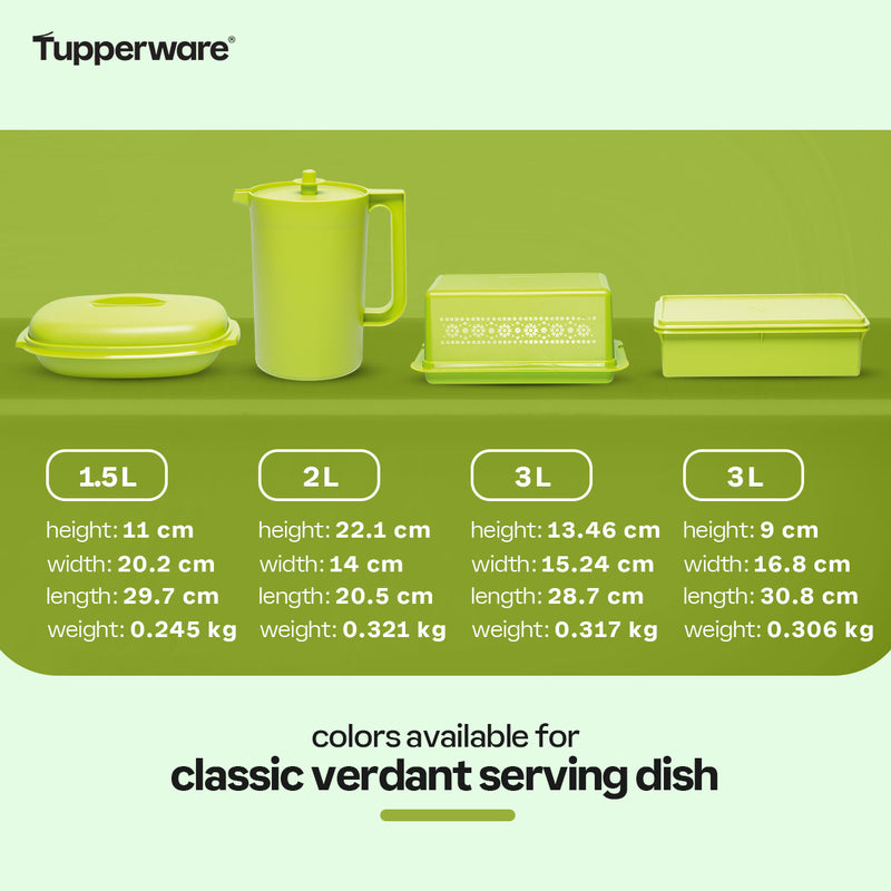 Tupperware Classic Verdant Serving Dish