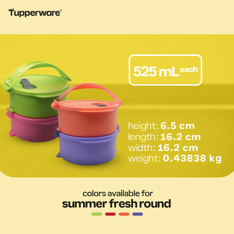 Tupperware Click To Go Round Small Reheatable