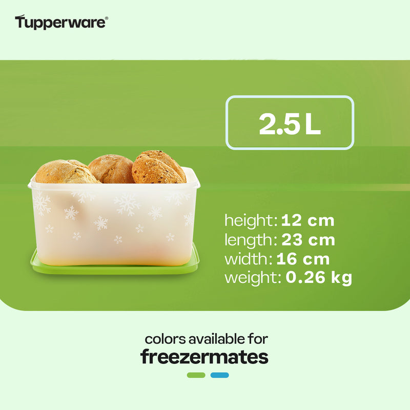 Tupperware Freezermates Plus Medium High 2.5 L