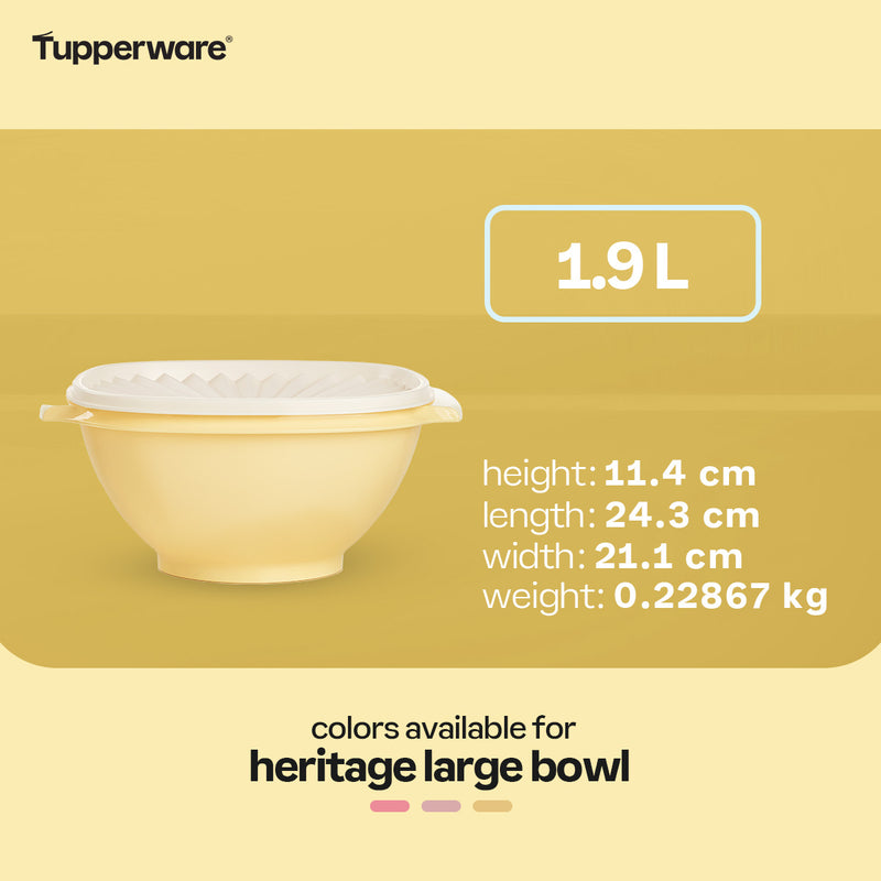 Tupperware Heritage Large Bowl 1.9 L