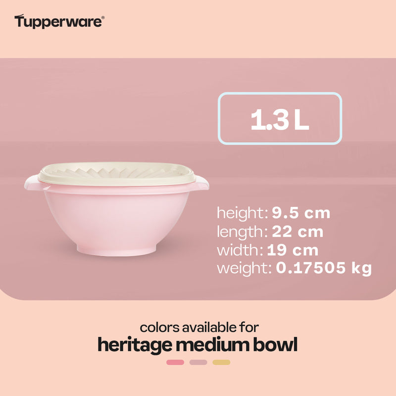 Tupperware Heritage Medium Bowl 1.3 L