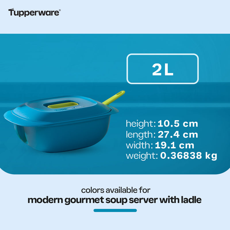 Tupperware Moderne Gourmet Soup Server with Ladle