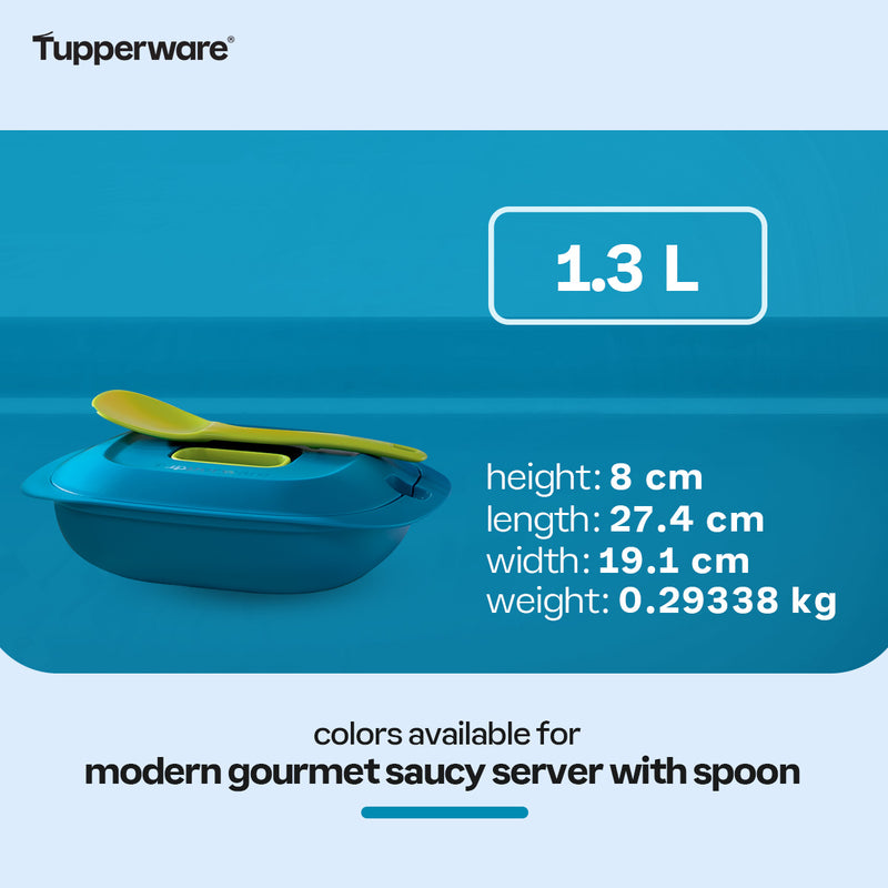 Tupperware Moderne Gourmet Saucy Server with Spoon