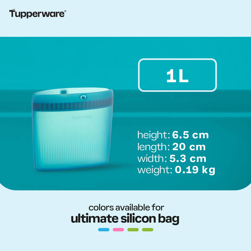 Tupperware Ultimate Silicone Bag Medium 1 L