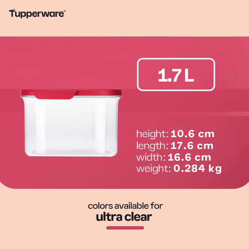 Tupperware Ultra Clear Square 1.7 L