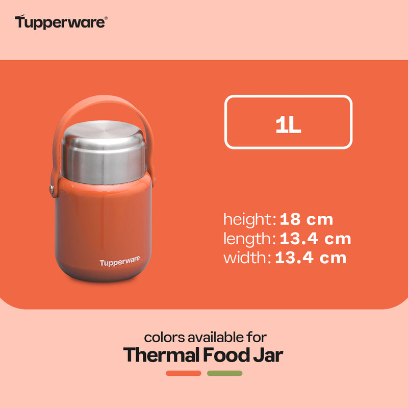 Tupperware Thermal Food Jar 1L with Cutlery