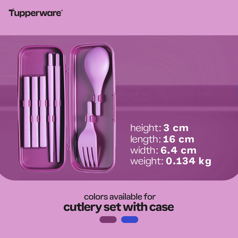 Tupperware Cutlery Set with Case