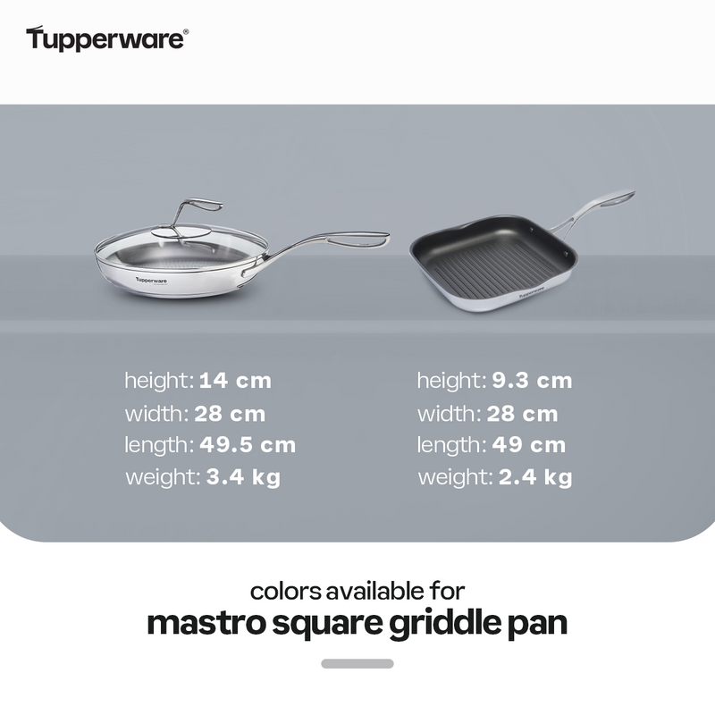 Tupperware Mastro Square Griddle Pan