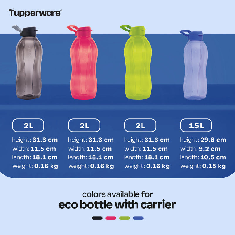 Tupperware 1.5 L Eco Bottle with Carrier