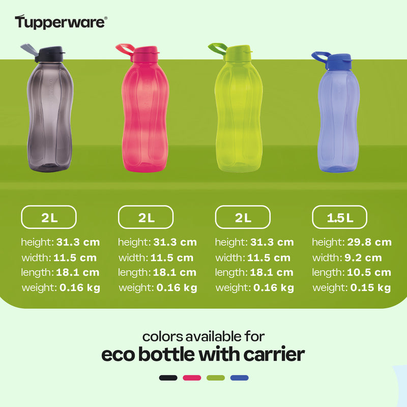 Tupperware 2 L Eco Bottle with Carrier