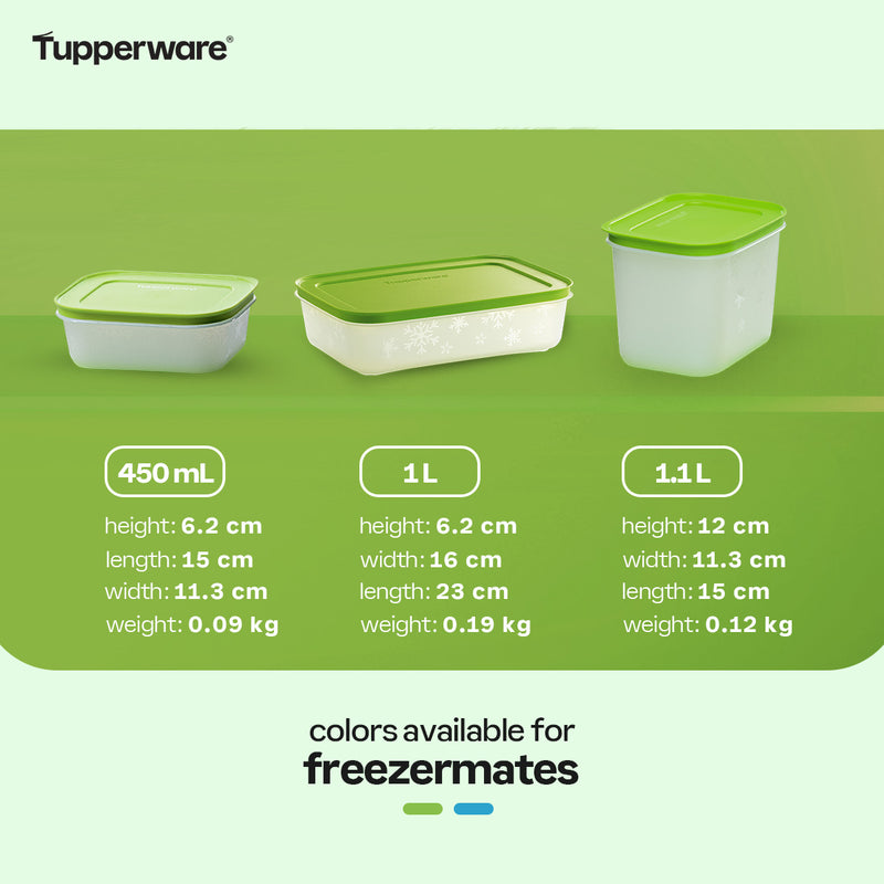 Tupperware Freezermates Plus Small High 1.1 L