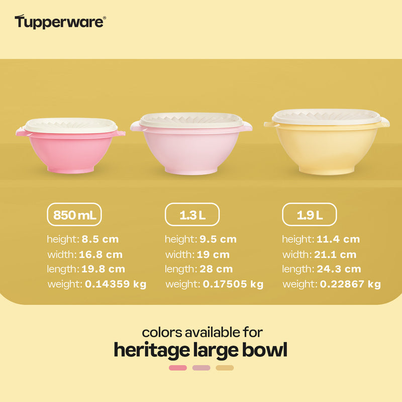 Tupperware Heritage Large Bowl 1.9 L