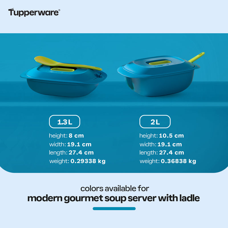 Tupperware Moderne Gourmet Soup Server with Ladle