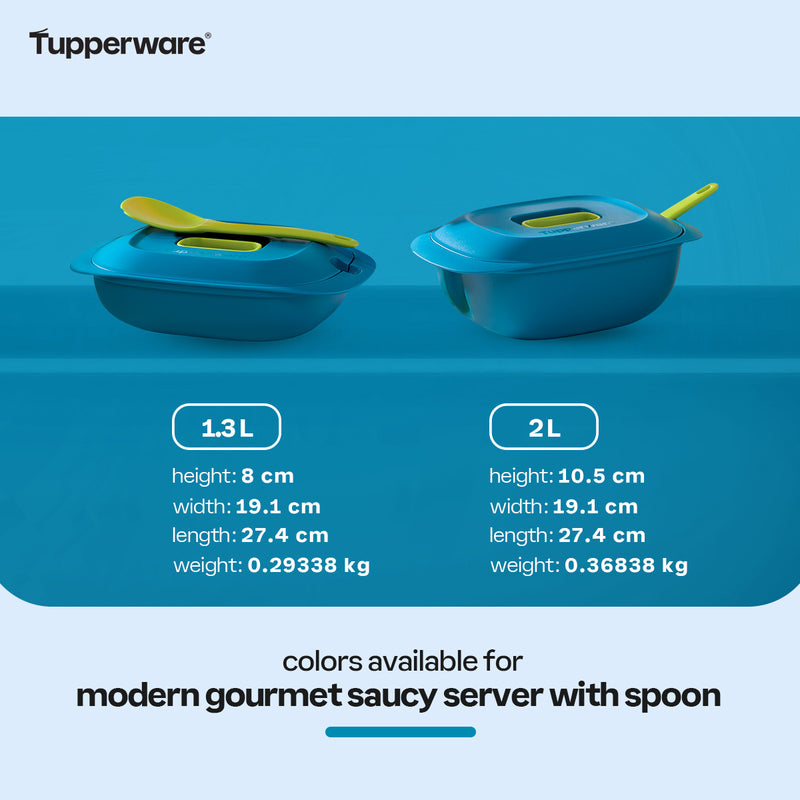 Tupperware Moderne Gourmet Saucy Server with Spoon