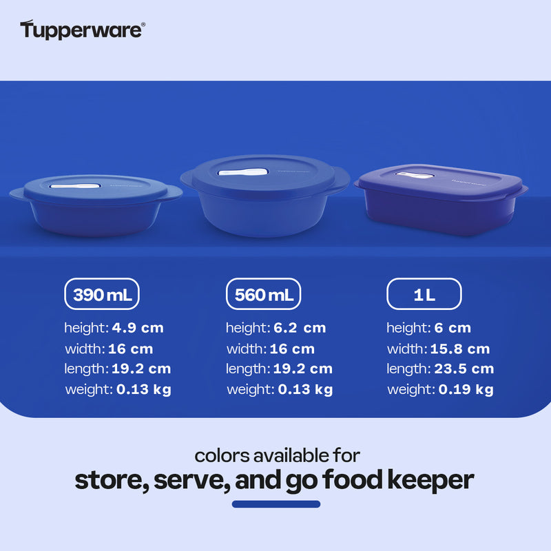 Tupperware Store, Serve and Go Food Keeper 1 L