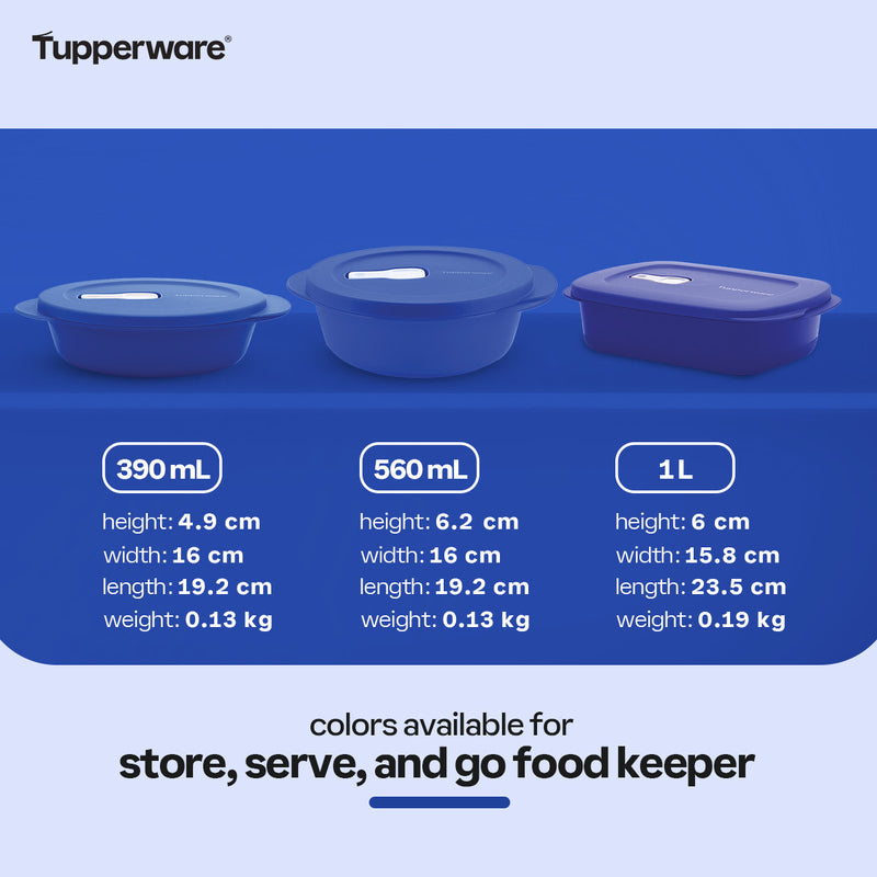 Tupperware Store, Serve and Go Food Keeper 390 mL