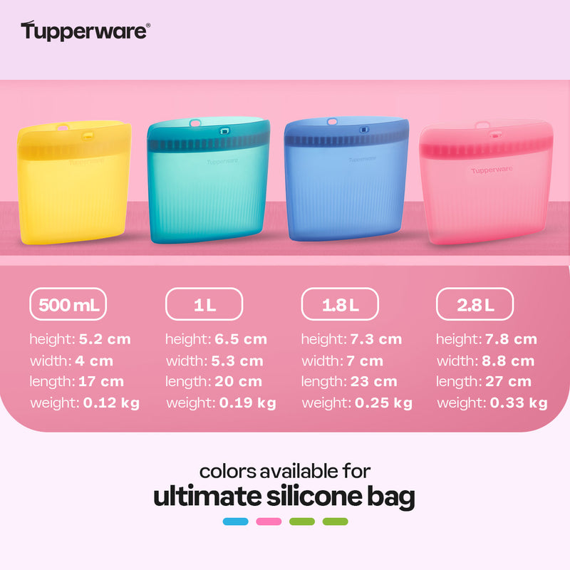 Tupperware Ultimate Silicone Bag Extra Large 2.9 L