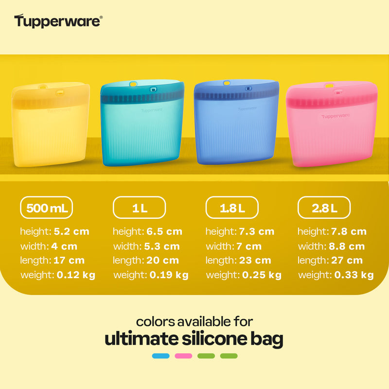 Tupperware Ultimate Silicone Bag Small 540 mL