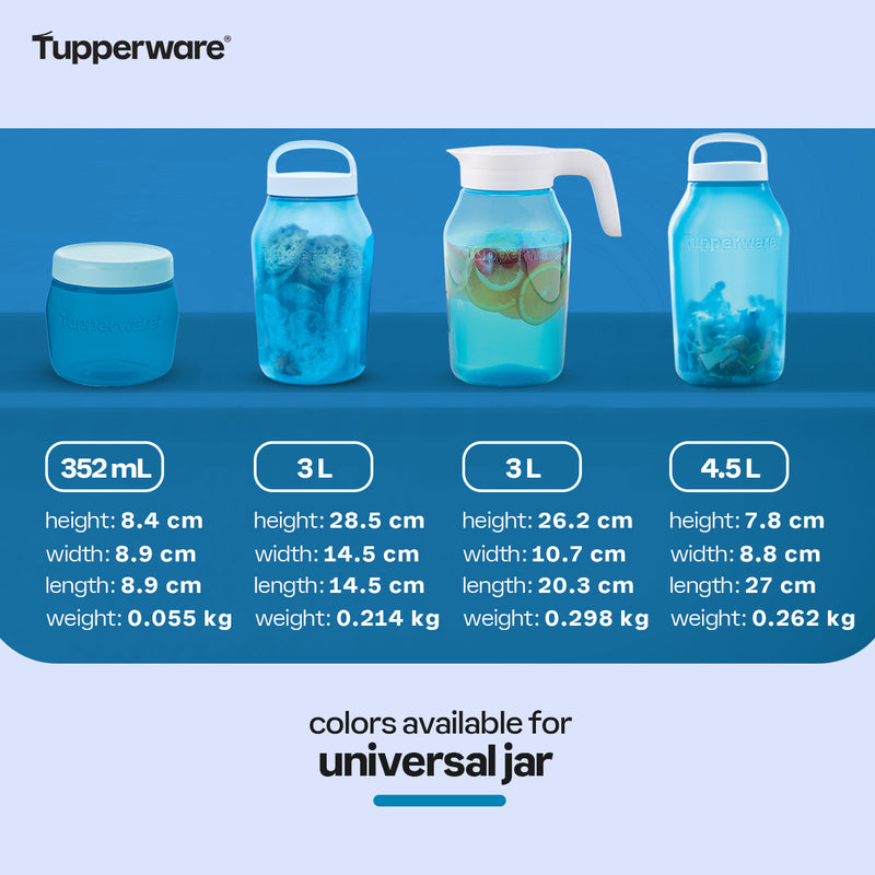 Tupperware 3-pc. Universal Jar 325 mL