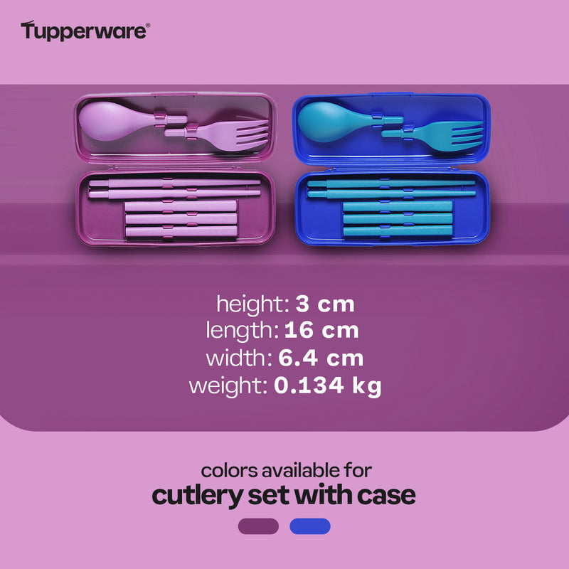 Tupperware Cutlery Set with Case