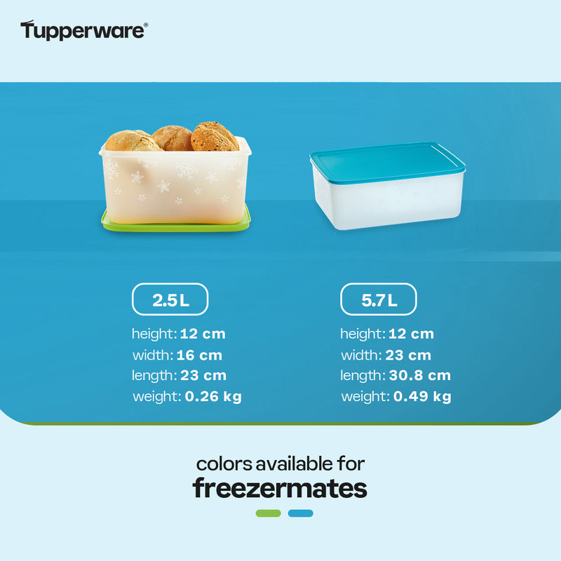 Tupperware Freezermates Plus Large High 5.7 L