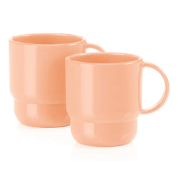 Tupperware 2-pc. Coffee Mug Juicy Peach