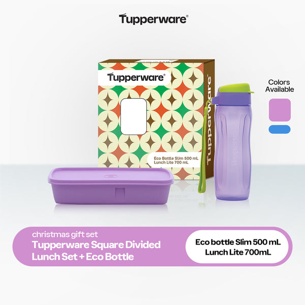 Tupperware Lunch Lite + Eco Bottle 500 mL (with gift box)